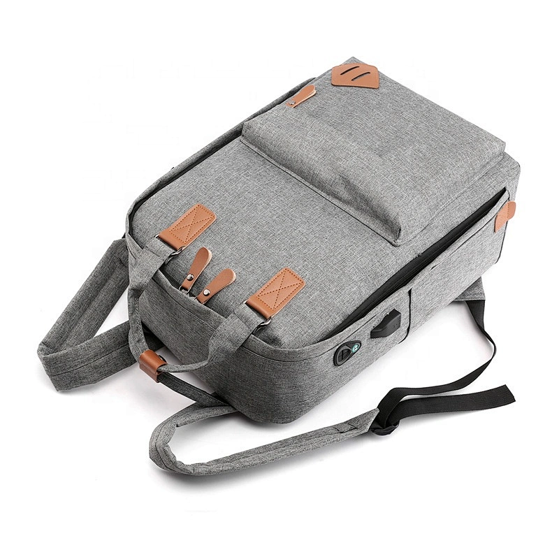 High quality with USB charge port and ear phone hole laptop backpack messager bags laptop bags