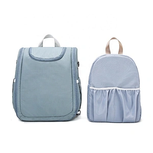 Amazon new travel Foldable Waterproof Changing Station Backpack Portable Baby Bed Mommy Bag Diaper Bag with Bassinet