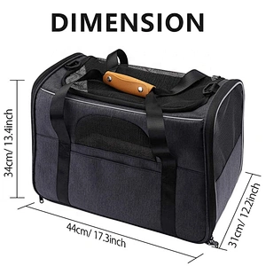 Factory directly supply pet space backpack outdoor travel car dog carrier bag solid color Oxford waterproof bicycle cat bag