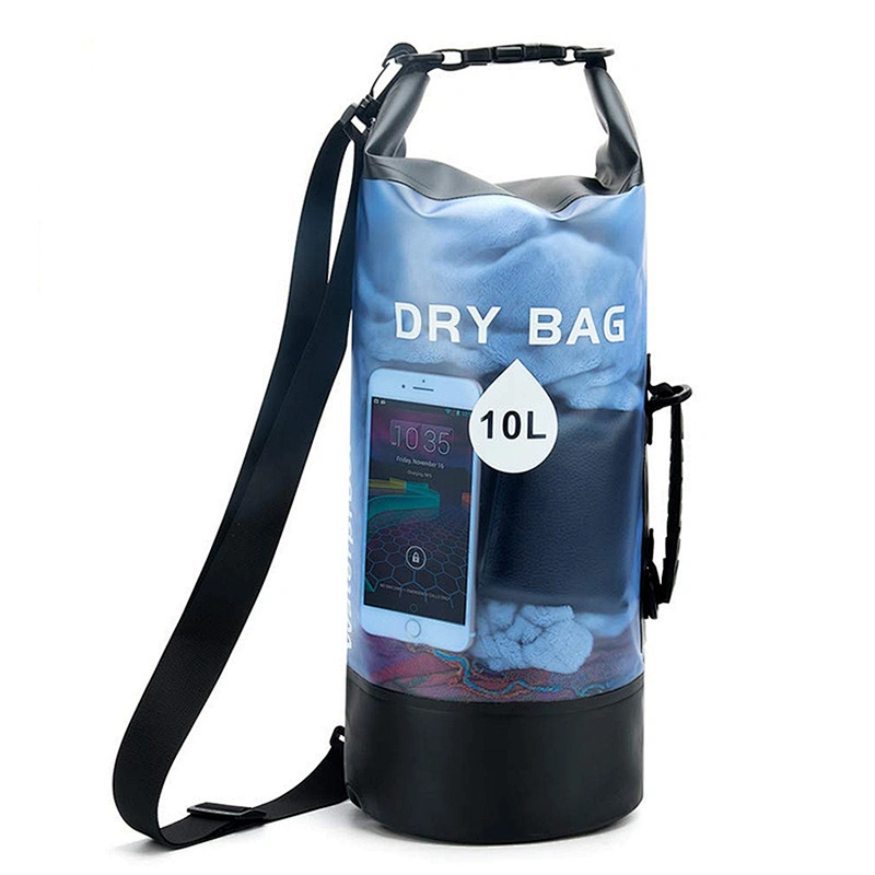 Outdoor Sport Use PVC Waterproof Dry Beach Bag for Rafting, Boating, Swimming, Camping, Hiking