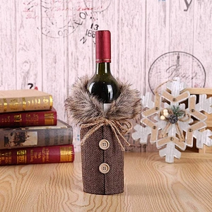 Christmas Wine Bottle Cover Bags Santa Wine Bottle Cover Gift Bag Christmas Dinner Party Xmas Christmas decoration supplies