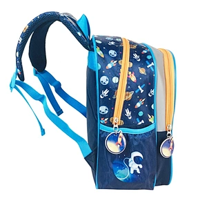 Wholesale Custom LOGO Printing Space Design Kids Child School Bag for boy