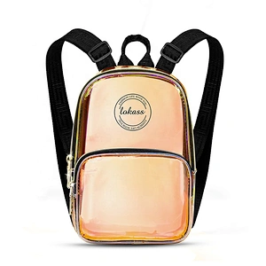 Fashion Waterproof Mini Backpack Laser Holographic PVC bag TPU Transparent Backpack For Girl