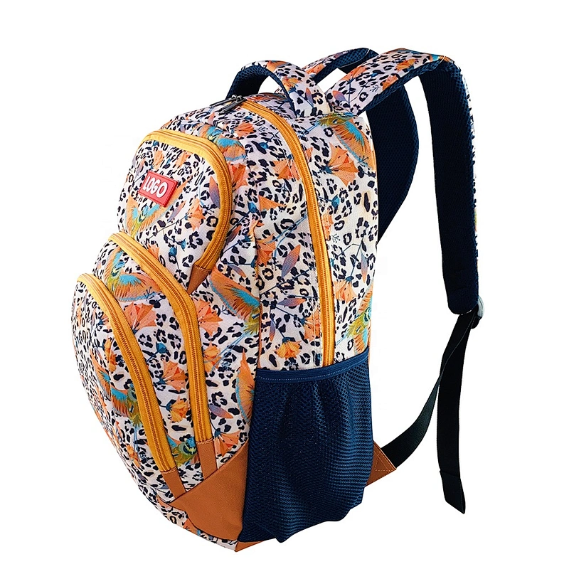 Leopard print High class student mochila school backpacks nice fashionable teens school bags for teenagers  girls children
