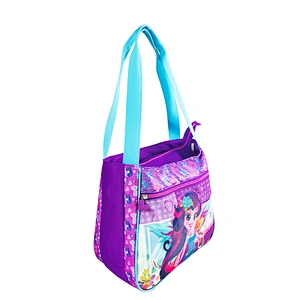 OEM fashion Girls Fashion school Customized Logo Style Hand bag tote bags with custom printed logo tote bag polyester