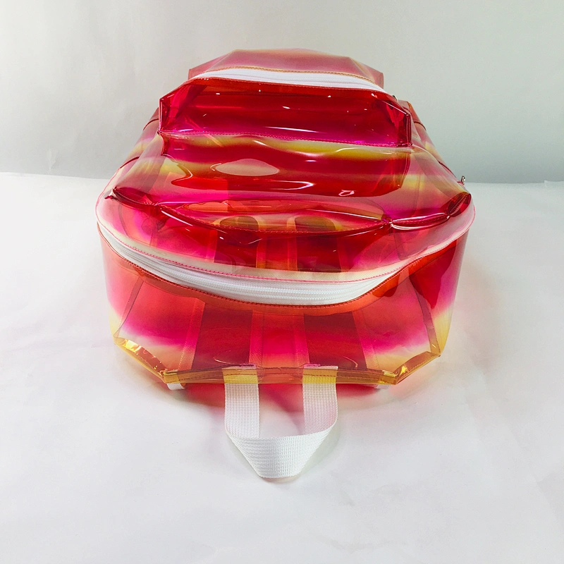 Custom wholesale clear plastic backpack children transparent PVC school bag