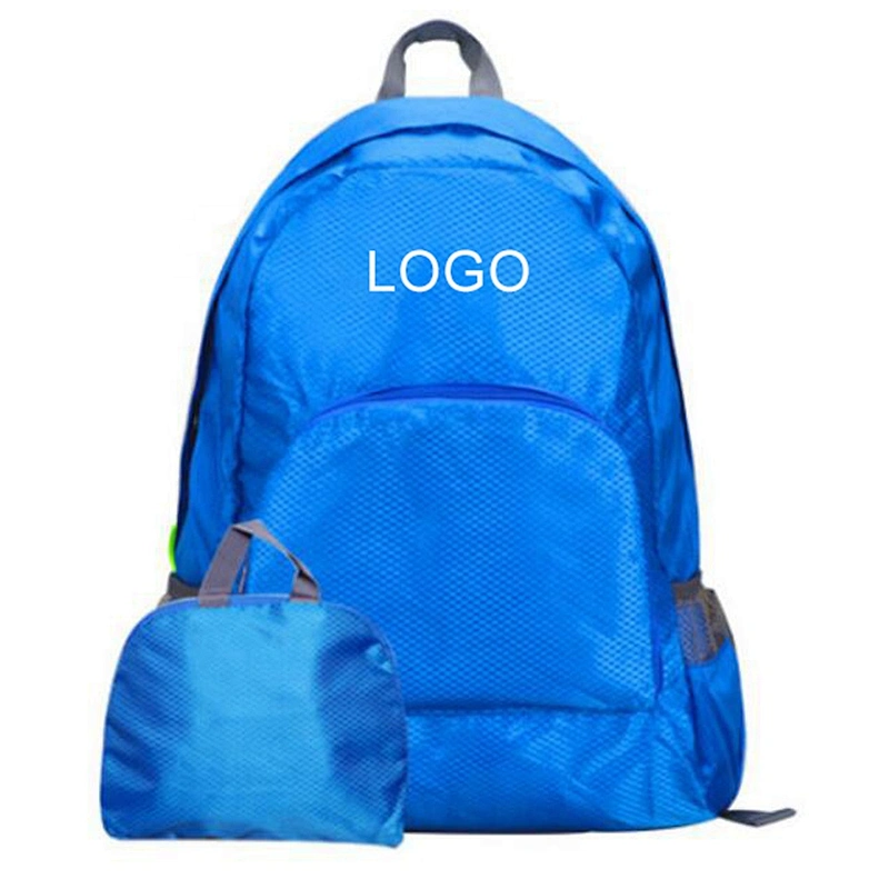 Custom Outdoor Light Weight Promotional Camping Travel Bag Gym Backpack Waterproof Foldable Backpack
