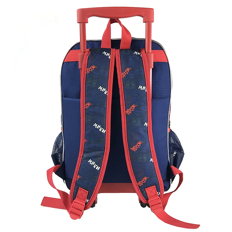 hot sell spider New fashion child school bag Kids Travel Rolling Luggage Bag back to school trolley school bags