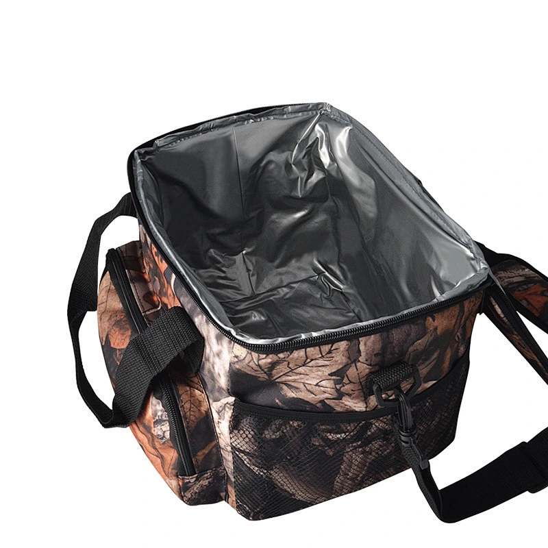 New design cooler Tote Case lunch bag Wheel Travel Black  Cooler with Organizer
