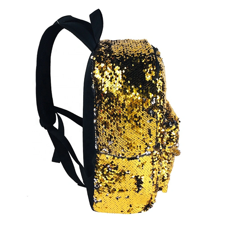 2020 Wholesale custom Lightweight fashion children girls school bag kids glitter Sequin Reversible Backpack