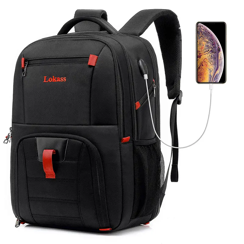 Wholesale Waterproof Fashion Durable anti-theft USB School Business Laptop Bags Backpacks Backpack for men women teenagers