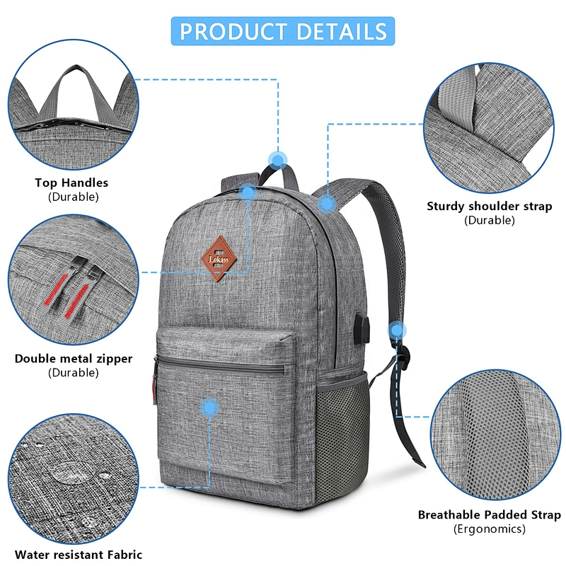 2020 Fashion Design Simple Lightweight Teenager School Backpack Daypack for Girls Boys Bags