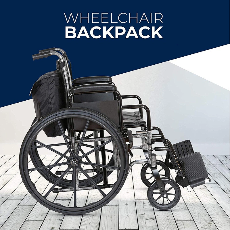 High quality Travel Messenger Backpack Portable Waterproof Nylon Wheelchair Backpack for Handicap and Elderly