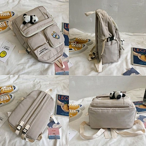 Lady Fashion Bag Teenage Girl Woman multi - pocket INS Design  Large capacity Large Purse Stylish school Backpack