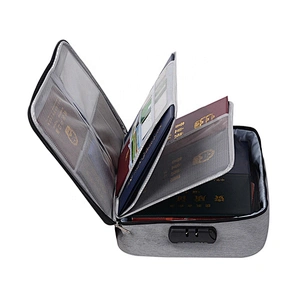 Large Capacity Waterproof Multi-function Double Layer Travel Visa Document Storage Box Certificate Bag Passport Holder