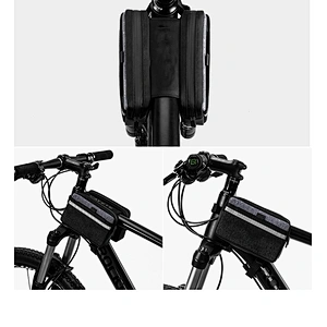 Factory direct sale waterproof bicycle saddle bag with reflective tape