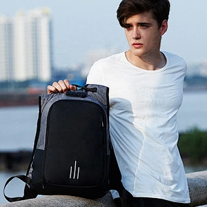 Coded Lock Fashion Casual Backpack 15.6 inch Laptop Bag unisex custom university school backpacks British Style computer bag