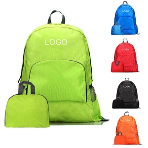 Custom Outdoor Light Weight Promotional Camping Travel Bag Gym Backpack Waterproof Foldable Backpack