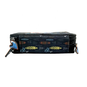2020 cheap popular 3 zippers New Arrival Factory Wholesale OEM ODM  pencil case school cute pencil case bag For Purple boy