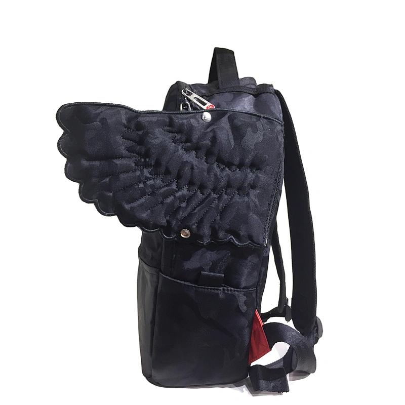 Wholesale Trendy Travel Mini Bag Backpack Soft Polyester Girl Bag School Small Waterproof Kids backpack with wings