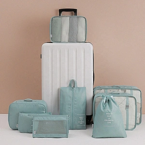 Luggage travelling bag 8pcs set simple compartmentalize storage suit Luggage storage bag travel bag