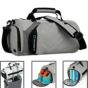 BSCI audit Large Capacity Travel Bag Waterproof Yoga Dance Fitness Sport Gym Travel Duffel Bag With Shoes Compartment