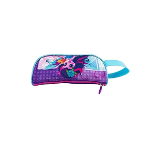 Cute Simple denim students Packing kawaii kids School Office Pencil Pouch Case Bag for school