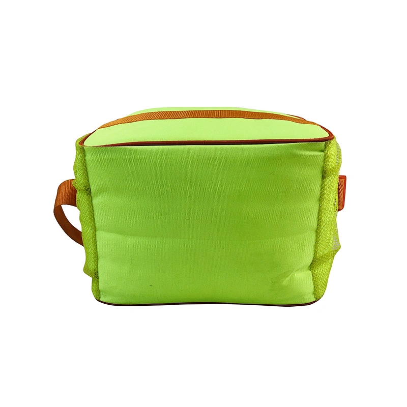 High quality insulated cooler box bags deliver lunch food delivery with custom logo thermal fluorescent green fabric for kids