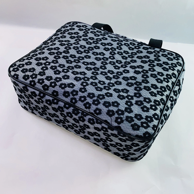 Factory OEM daisy embroidery tpu wholesale cute purses Handbags popular cosmetics bags for women with handle