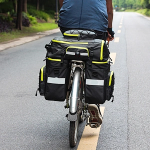 Dropshipping Outdoor Waterproof Bicycle Tail Bag Cycling Bike Back Seat Oxford Cloth Saddle Bag For BikeTail Backpack Black Hot