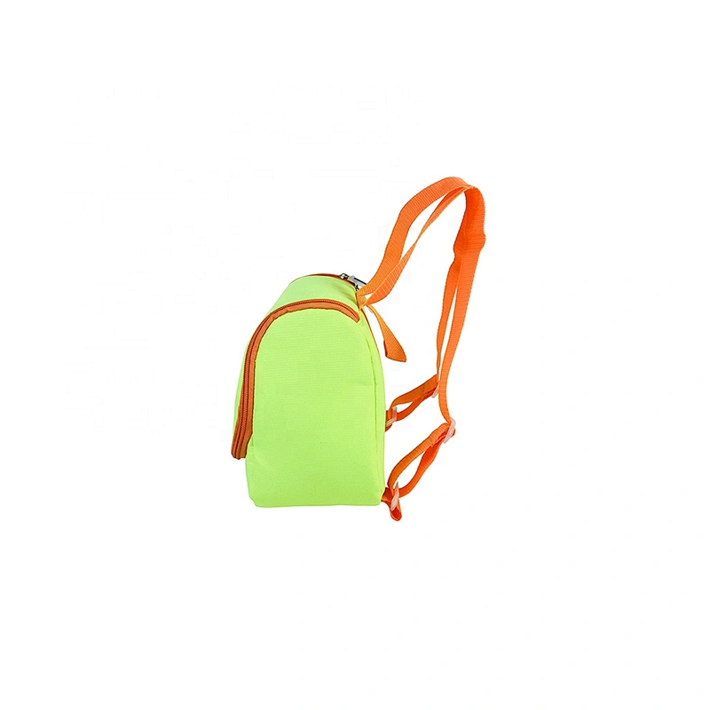 High quality insulated cooler box bags deliver lunch food delivery with custom logo thermal fluorescent green fabric for kids