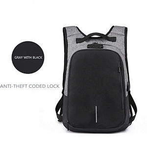 Expandable Multifunctional Anti-theft Canvas bag Travel backpack male business computer bag USB charging backpack