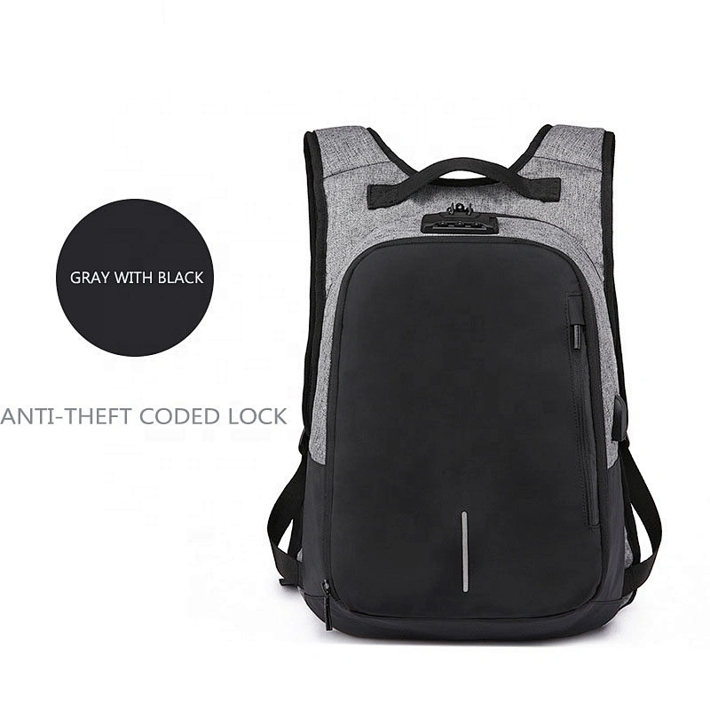 Expandable Multifunctional Anti-theft Canvas bag Travel backpack male business computer bag USB charging backpack