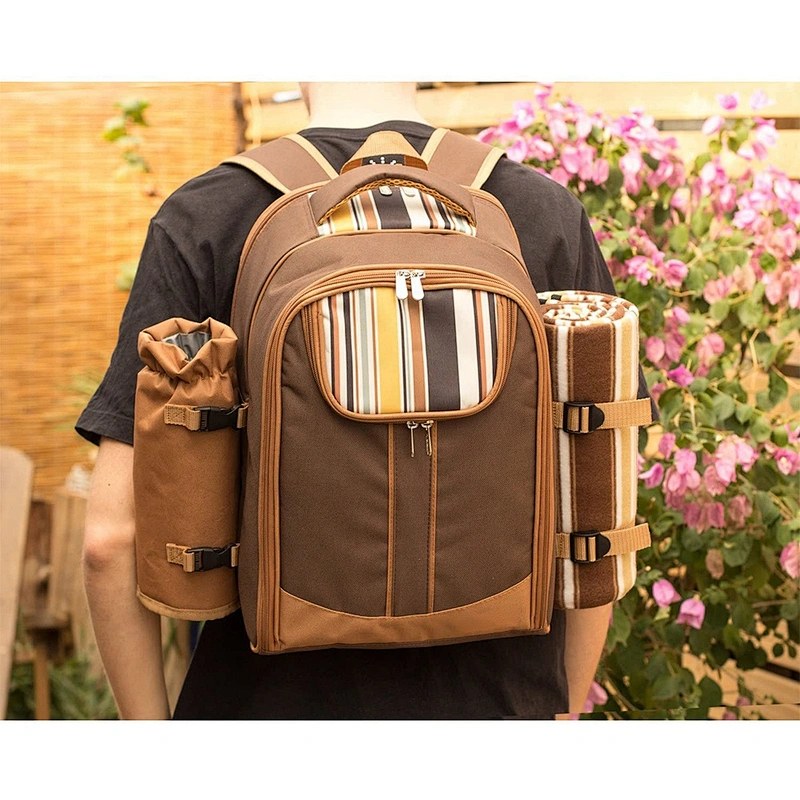 Custom logo Waterproof Picnic Backpacks Bags Insulated Wine bag Big Capacity Ice Thermal Insulated Wine Bottle Cooler Bags