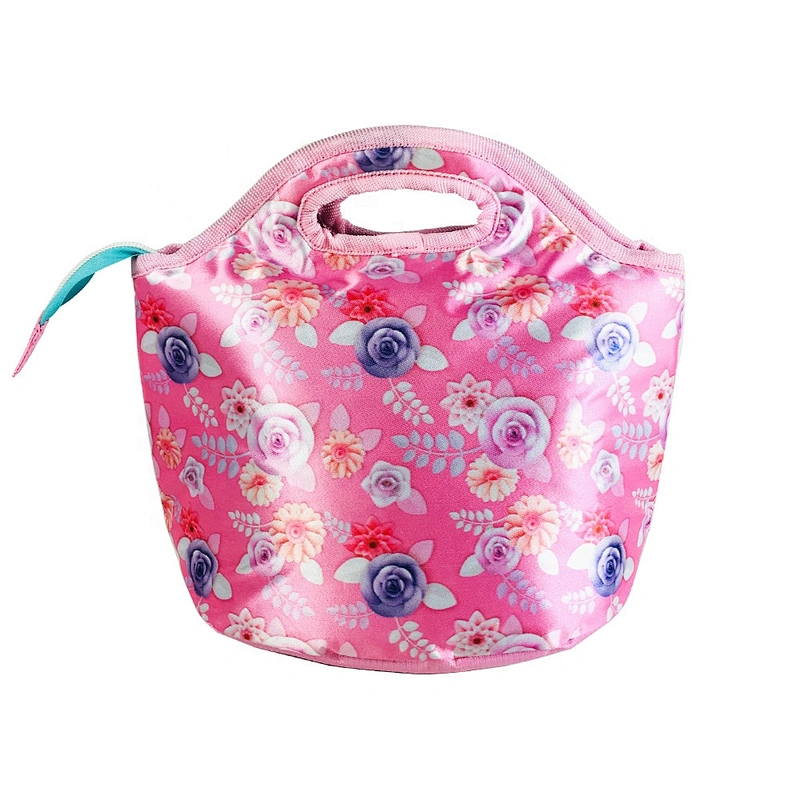 Portable student insulated thermal princess girls school lunch box children kids cooler bags handbag for food delivery