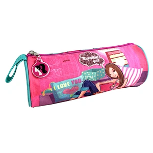 Cute Simple denim students Packing kawaii kids School Office Pencil Pouch Case Bag for school