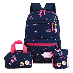 Hot sale Star pattern Waterproof 3 pcs Student shoulders bag Student Girls Backpack School backpack set school bags for girls