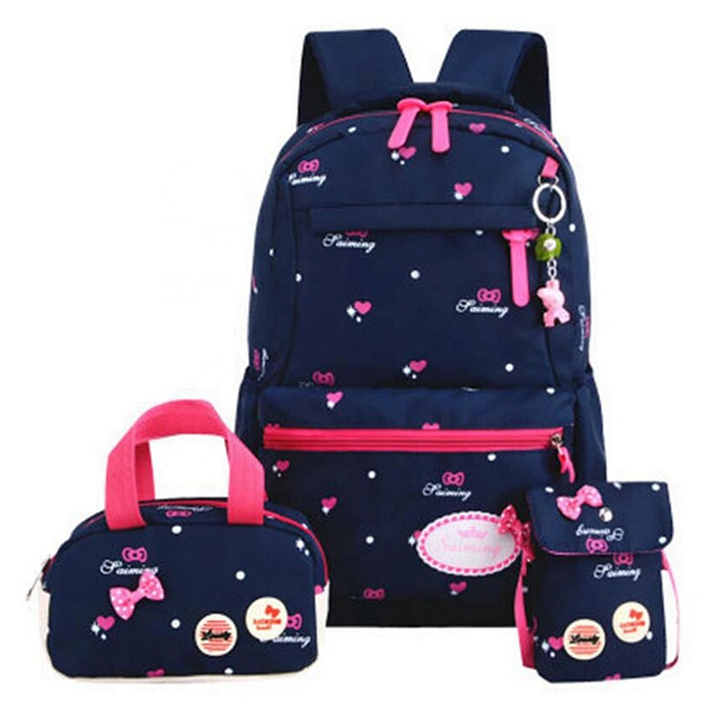 Hot sale Star pattern Waterproof 3 pcs Student shoulders bag Student Girls Backpack School backpack set school bags for girls