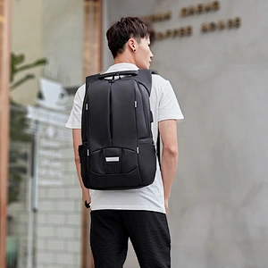 Latest School Bag Black Backpack For Teenage Boy Man Luminous Multifunction Waterproof