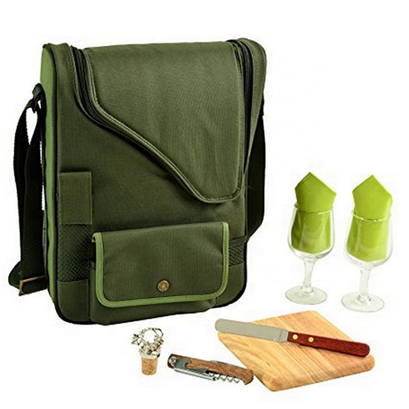 Wine Bottle Carrier Bag Tote Insulated Food Cooler bag picnic BOX wine cooler bag