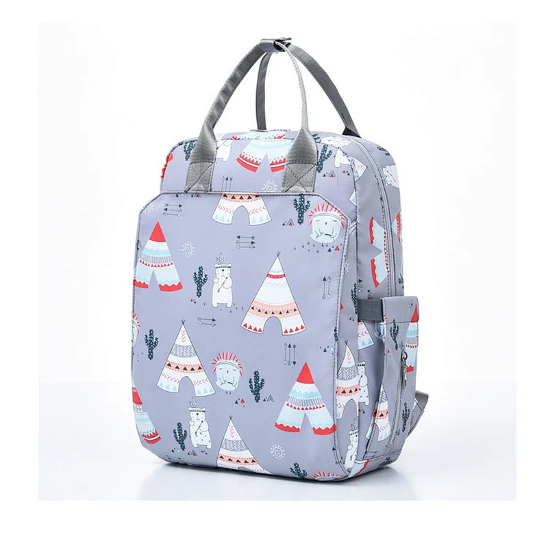 decorative luxury mom bag eco friendly tote maternity changing bag travel mummy backpack diapers baby bag