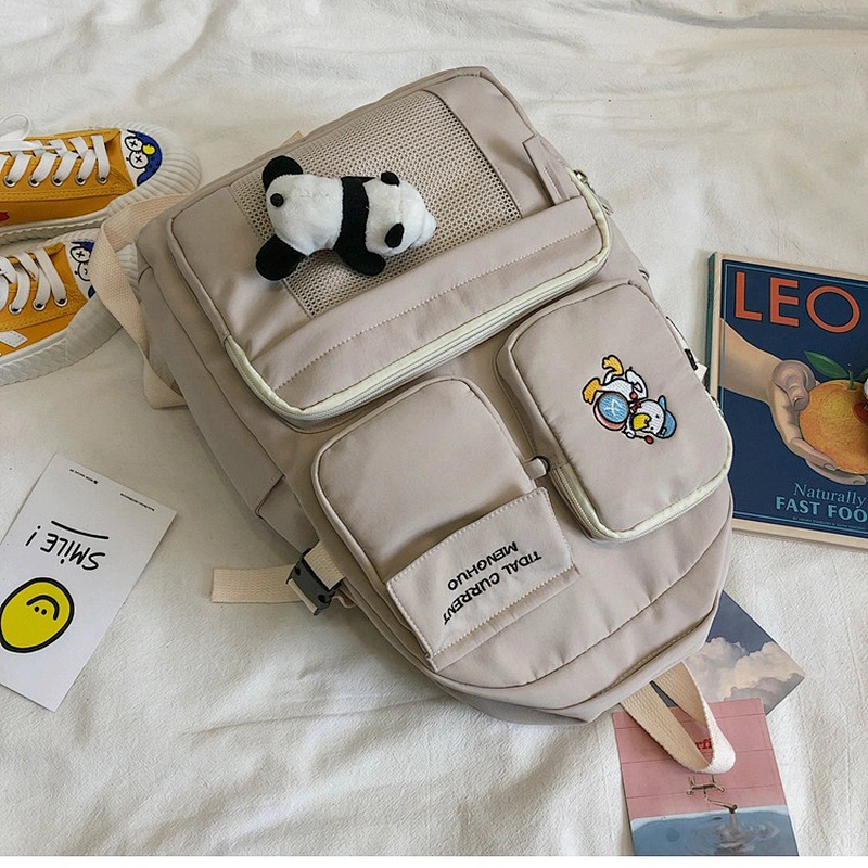 2020 Large capacity multi-bag Ins schoolbag Korean version Woman Shoulder Cute Lady  Bag Pack