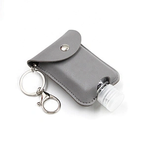 2020 new design Mini Leather case containing 60ml empty bottle of alcohol bottle storage bag