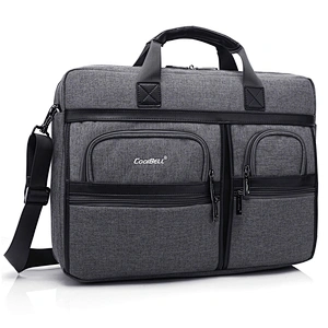 Amazon hot sale 15.6-Inch PU leather Shoulder Bag Carrying Case Accessory storage pockets Laptop Bags For Computer and Tablet