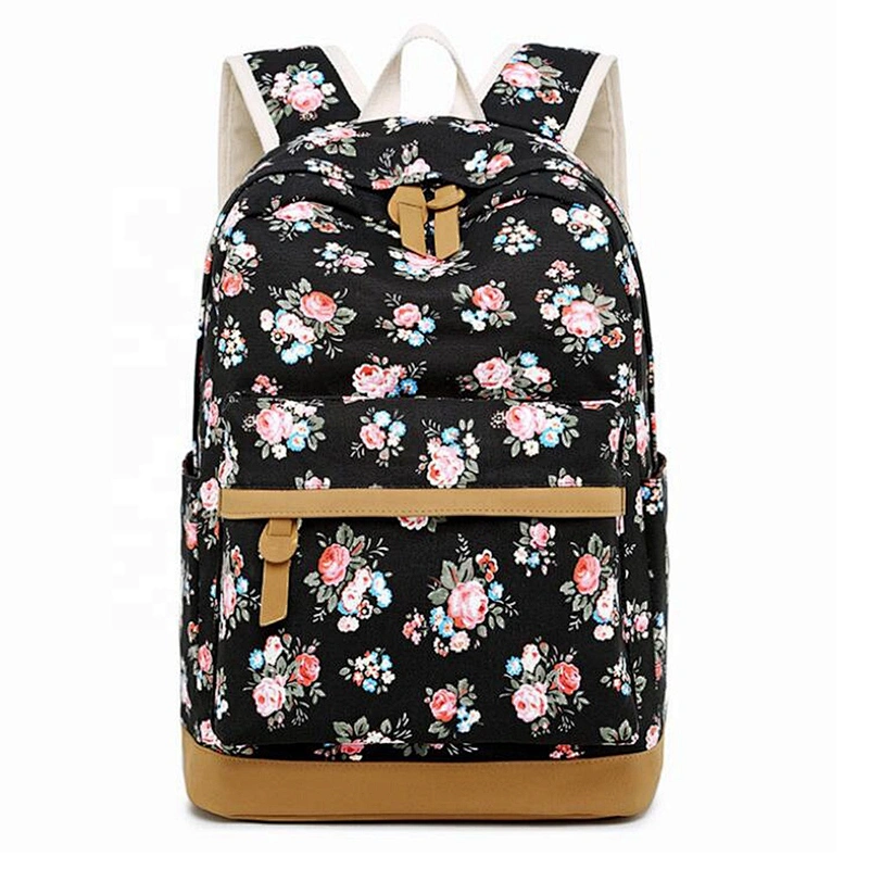 Popular Factory Price 3pcs set Flower pattern Book bags children school bag kids backpack for girls