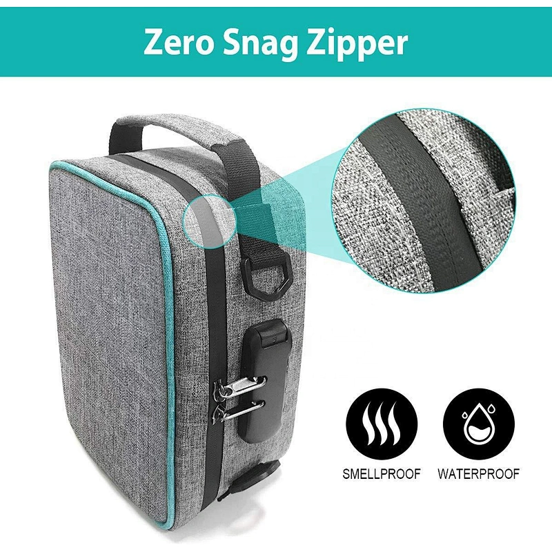 Factory supply Travel Storage Lock Odor Proof Stash Case Smell Proof Bag