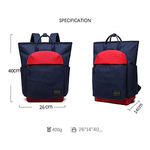 Customization Men and women backpack canvas fashion student school bag 14 inch computer bag backpack travel backpack