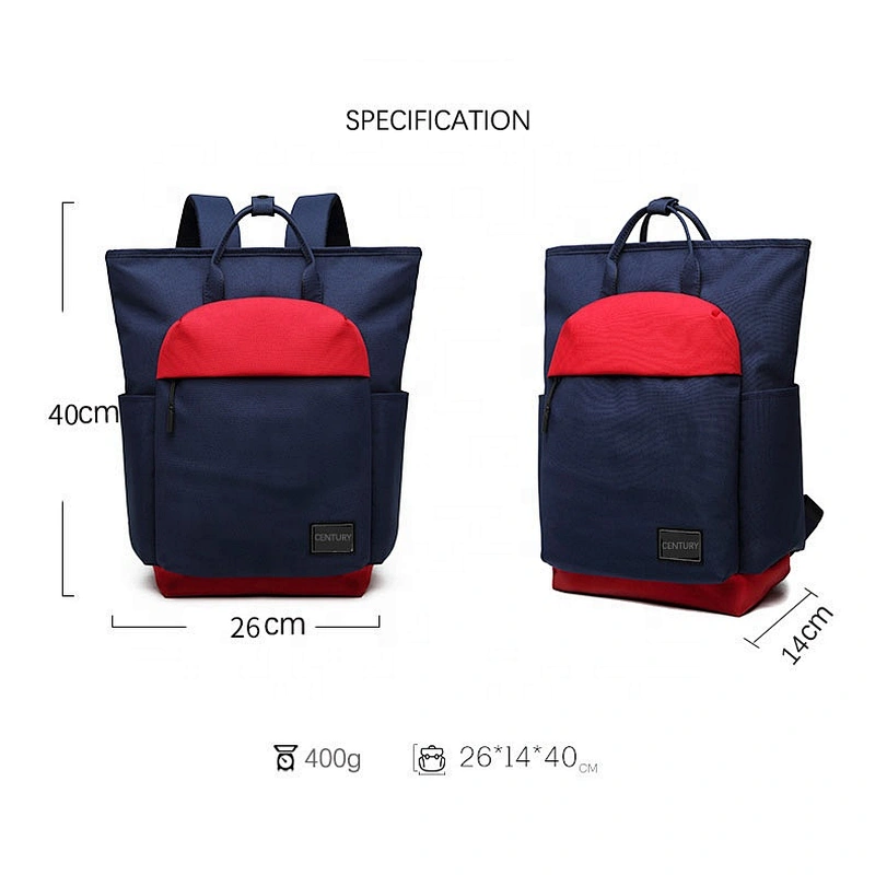 Customization Men and women backpack canvas fashion student school bag 14 inch computer bag backpack travel backpack