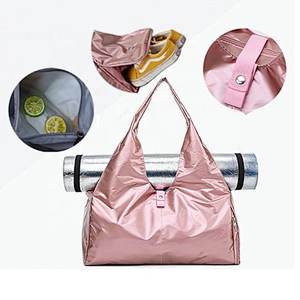 Waterproof Gym Bag With Shoe Compartment Wet Pocket Sport Duffle tote Bag for yoga Fitness Outdoor Travel Dance Women