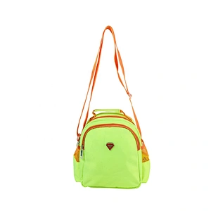 High quality insulated cooler box bags deliver lunch food delivery with custom logo thermal fluorescent green fabric for kids